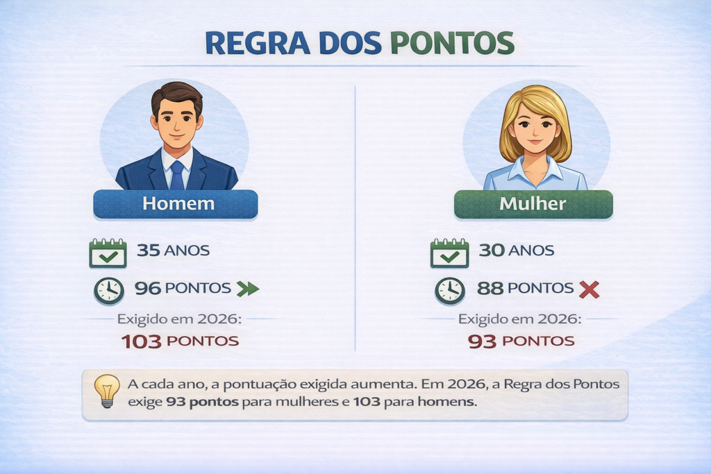 Regra dos pontos em 2026